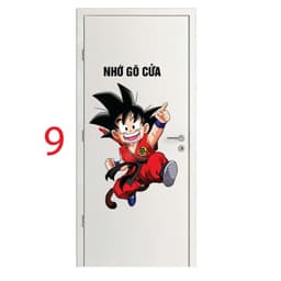 Decal sticker (Mẫu 1-9) dán cửa, hình dán cửa dễ thương, có sẵn keo dán 2