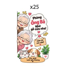 (Mẫu 23-32) Decal sticker  Nhỡ gõ cửa, hình dán cửa dễ thương, có sẵn keo dán 7