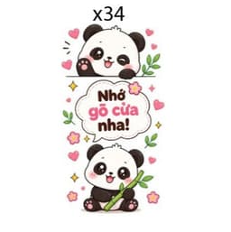 Mẫu (33-41) Decal sticker  dán cửa phòng, hình dán cửa dễ thương, có sẵn keo dán 8