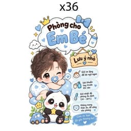 Mẫu (33-41) Decal sticker  dán cửa phòng, hình dán cửa dễ thương, có sẵn keo dán 6