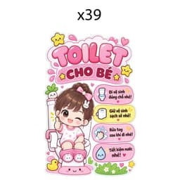 Mẫu (33-41) Decal sticker  dán cửa phòng, hình dán cửa dễ thương, có sẵn keo dán 3