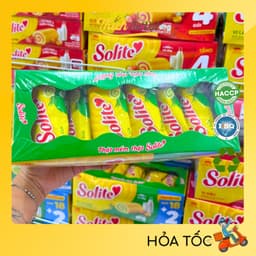 Bánh Solite Kinh Đô - Bánh Bông Lan Cuộn Kem, Tròn Kem Vị Dâu, Lá Dứa, Bơ Sữa Solite 360g (18+2) 6