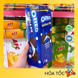 Bánh OREO Socola Pie Vị Dâu, Socola Mềm Ngon Không Để Lại Vụn 168g/Hộp - Thích Ăn Vặt 6
