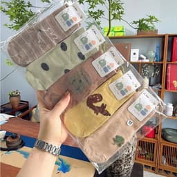 (ẢNH THẬT SHOP CHỤP) Set 5 Đôi Tất Cổ Cao Chống Trơn Cho Bé Trai Bé Gái 1-12 Tuổi, Tất Cổ Cao Chống Trơn Trượt Cho Bé 5