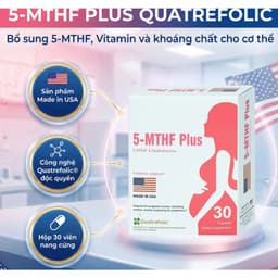 5 MTHF (hộp 30 viên) viên uống bổ sung Acid Folic / Folate, Sắt, Vitamin Tổng Hợp, Hỗ Trợ Sinh Sản, Ngăn Dị Tật Thai Nhi 4