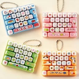 Đồ Chơi Cảm Giác Bàn Phím Fidget ASMR 26 Phím Treo Trang Trí Cho Mọi lứa tuổi 1