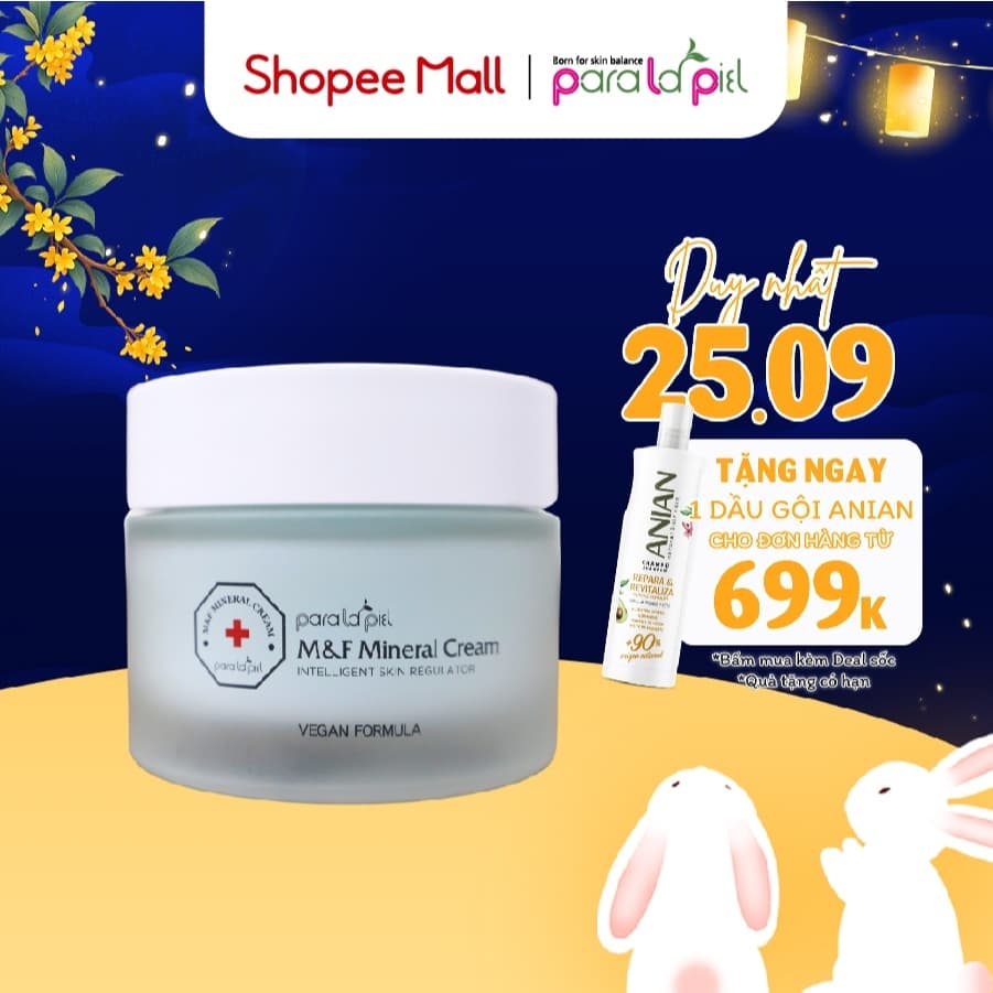 Kem Dưỡng Cung Cấp Dưỡng Chất Cho Da Paralapiel M&F Mineral Cream 50G A13