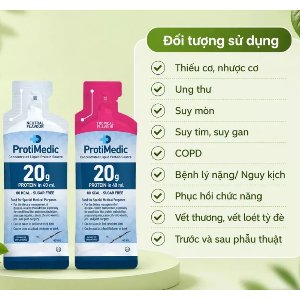 [ LẺ 1 GÓI ] Đạm Lỏng Protimedic Protein Cao ( GÓI / 50ml ) - Bổ Sung Đạm Cho Người Lớn Tuổi,Gymer,Mẹ Bầu