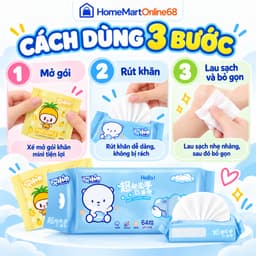 Bịch 8 Gói Khăn Ướt Mini Tiện Lợi Lau Tay Cá Nhân Dùng Khi Đi Chơi Du Lịch Dã Ngoại | HomeMartOnline68 6