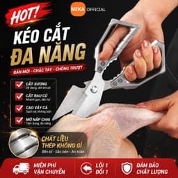 Kéo Cắt Đa Năng MIKA Không Gỉ Cắt Xương Gà Vịt Rau Củ Dễ Dáng Bền Bỉ 1