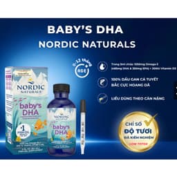 Nordic Naturals Baby's DHA 60ml - DHA Omega-3  Hỗ trợ phát triển khỏe mạnh cho não bộ,thị lực và hệ thần kinh Bé Từ 0-1T 3
