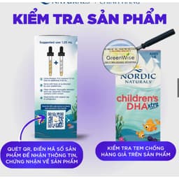 DHA Extra đậm đặc 880mg Nordic Naturals hỗ trợ phát triển não bộ và khả năng nhận thức cho bé từ 1 tuổi+ 6