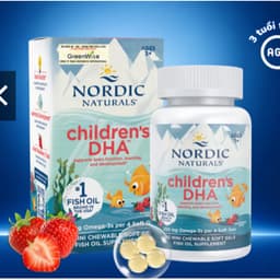 Nordic Naturals Children's DHA  (  180 Viên ) viên Nhai Vị Dâu - 250mg Omega-3 Cho Trẻ Em từ 3 tuổI. >SUSI SHOP 36 4