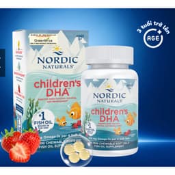 Nordic Naturals DHA Gummy Chews 30 Viên Nhai Thạch Vị Trái Cây - 600mg Omega-3 rTG Cho Bé 3+ 3