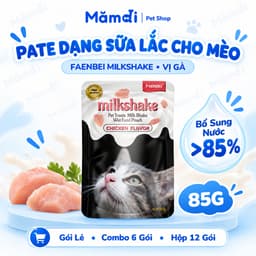 Pate Sữa Lắc FAENBEI 85g Cho Mèo Gà Sữa Dê Dễ Hấp Thu Cấp Nước Ngừa Sỏi Thận Súp Thưởng Thơm Ngon Cho Mèo Con Mèo Lớn 6