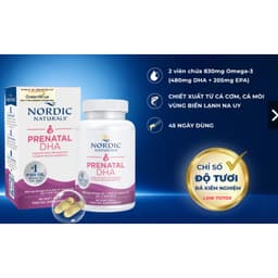 Nordic Naturals Prenatal DHA Bầu Triglyceride ( hộp  90 Viên ) viên Nang Mềm - DHA Omega-3 Cho Mẹ Bầu 4