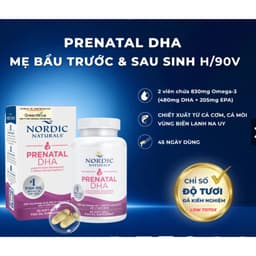 Nordic Naturals Prenatal DHA Bầu Triglyceride ( hộp  90 Viên ) viên Nang Mềm - DHA Omega-3 Cho Mẹ Bầu 3