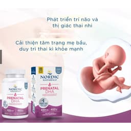 Nordic Naturals Prenatal DHA Bầu Triglyceride ( hộp  90 Viên ) viên Nang Mềm - DHA Omega-3 Cho Mẹ Bầu 7