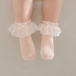 [TỔNG HỢP] Tất vớ ren tiểu thư cho bé gái, vớ trắng phối ren thôi nôi đầy tháng cho bé SNBABYKIDS 9