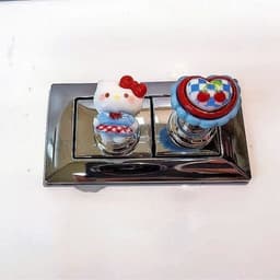 Bộ 4 Nút Ấn Bồn Cầu Decor Dễ Thương, Nút Nhấn Xả Bồn Cầu Trang Trí Họa Tiết Hoa Trái Tim, Phụ Kiện Nhà Tắm Tiện Lợi 9