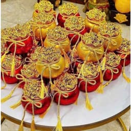 Hũ Tài Lộc Kim Tiền Phong Thủy, Hũ Đựng Gạo Muối Trang Trí Bàn Thờ Thần Tài, Kích Thước 12.5x11.5cm 8
