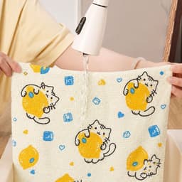 Cuộn Khăn Lau Đa Năng Hình Mèo Thấm Hút Tốt 25x25cm, Khăn Lau Bếp Dùng Khô Ướt, Giặt Tái Sử Dụng Tiện Lợi 3