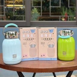 Bình giữ nhiệt mini cao cấp nắp gương 350ml và Họa Tiết Chim, Bướm, Cá 300ml/ Bình Giữ Nhiệt Bằng Thép Nhiều Màu. LMS 2