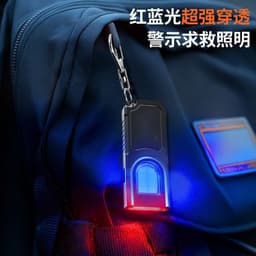 Đèn pin móc khóa LED COB Mini mạnh mẽ, sạc USB C, treo được, chống nước, dùng cho cắm trại, đi bộ, bỏ túi. 2