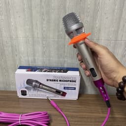 Mic có dây KS-9000H chuyên dùng Karaoke trên Loa Kéo, Âmly, Mixer 4
