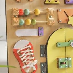 Bảng bận rộng - Busy board thương hiệu Woodness - Đồ chơi gỗ giáo cụ Montessori - Board game 4