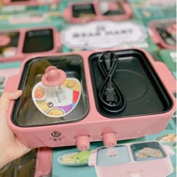 Bếp lẩu nướng 2 ngăn Hàn Quốc Baking (vuông) 7