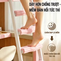 Bọc Bậc Cầu Thang Chống Trượt Dán Thang Giường Tầng - Miếng Đệm Xốp Ốp Chân Thang Bề Mặt Vân Nổi Êm Ái An Toàn 5
