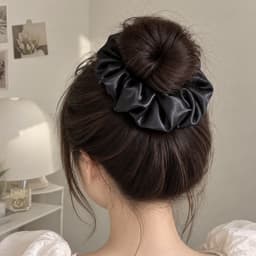 Buộc Tóc Bản To Nữ – Vải Satin / Voan Organza Họa Tiết, Phồng Xinh, Nhiều Mẫu Lựa Chọn 4