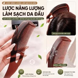 Lược Massage Da Đầu Có Khoang Chứa Tinh Chất HOMEFL - Lược Chải Đầu Kích Thích Mọc Tóc Chăm Sóc Da Đầu 8