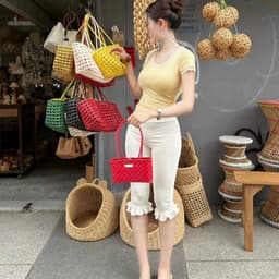 [ANNI.studio] Quần Lửng Umi Đen - Trắng Lai Nhún Bèo 4