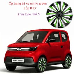 [ Minio Green - VF2 xe Điện ] Ốp lazang R13 ốp mâm ô tô Điện minio Green / VF2 cỡ lốp R13 inch phụ kiện làm đẹp mâm xe 8
