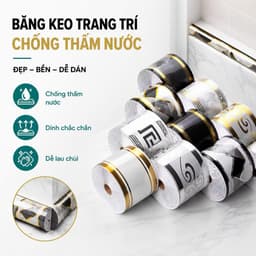 Cuộn Phào Xốp PVC ( 5met x10cm) có sẵn keo, trang trí chân tường, phào trần, chống thấm nước 2