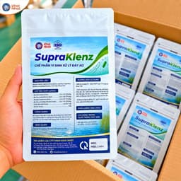 Men vi sinh xử lý đáy ao SupraKlenz Khai Nhật - Phân hủy mùn bã hữu cơ, Giảm khí độc NH3/H2S/NO2, Sạch đáy hiệu quả 4