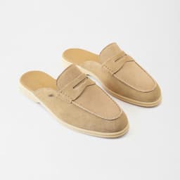 Giày Sục Nam Giày Da Bò Lộn BUTUNI Portofino Mule Đế Cao Su Cao Cấp, Thiết Kế Công Sở Trẻ Trung 2