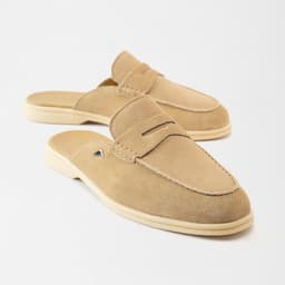 Giày Sục Nam Giày Da Bò Lộn BUTUNI Portofino Mule Đế Cao Su Cao Cấp, Thiết Kế Công Sở Trẻ Trung 4