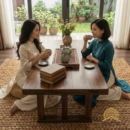 Bàn Trà Bệt Kiểu Nhật Gỗ Tràm Tự Nhiên Ghép Thanh– Bàn Uống Trà, Bàn Sofa, Bàn Phòng Khách 3