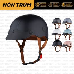 Mũ Bảo Hiểm Nửa Đầu M1 S06 Lưỡi Trai Hottrend, Đạt Chuẩn Nam Nữ Đi Xe Máy, Bảo Hành 12 Tháng 1