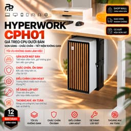 Giá Treo CPU HyperWork CPH01, Kệ Treo Thùng Máy Tính Dưới Bàn, Giá Đỡ Case PC, Phụ Kiện Setup Bàn Làm Việc 1