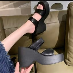 Dép Đế Xuồng Nữ 9F Hai Quai Da Mềm Cao Cấp Êm Chân TM 4