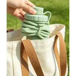 Bình nước du lịch xếp gọn silicone 600ml. LMS 5