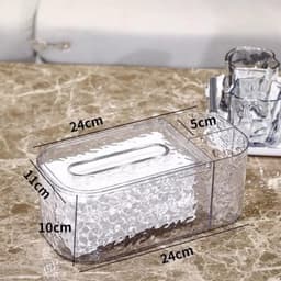 Hộp Đựng Khăn Giấy Để Bàn Pha Lê Nhựa Acrylic 3