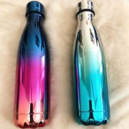 Bình nước tráng gương loang màu cổ dài 500ml 2