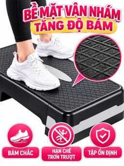 Off-Bục Nhảy Tập GYM Aerobic 68x29cm XÁM Có Thể Điều Chỉnh AEROBIC STEP giảm cân toàn thân hiệu quả 2