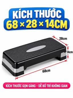 Off-Bục Nhảy Tập GYM Aerobic 68x29cm XÁM Có Thể Điều Chỉnh AEROBIC STEP giảm cân toàn thân hiệu quả 4