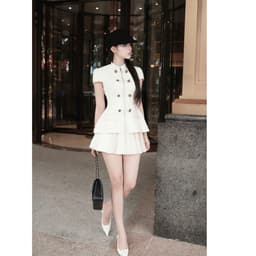 ChouChou SET ÁO PEPLUM CỔ TÀU LINLUXE 4